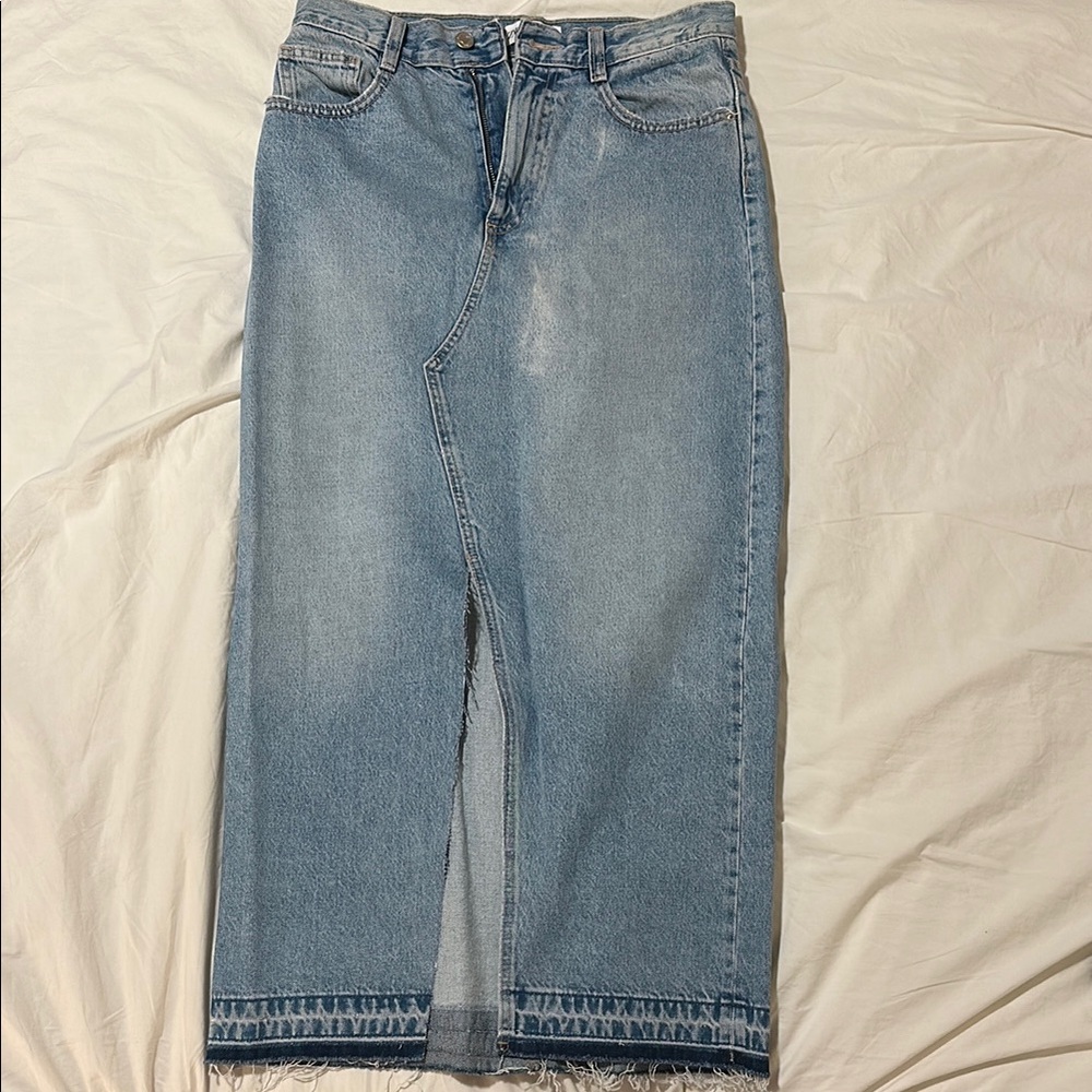 Zara Blue Denim Skirt